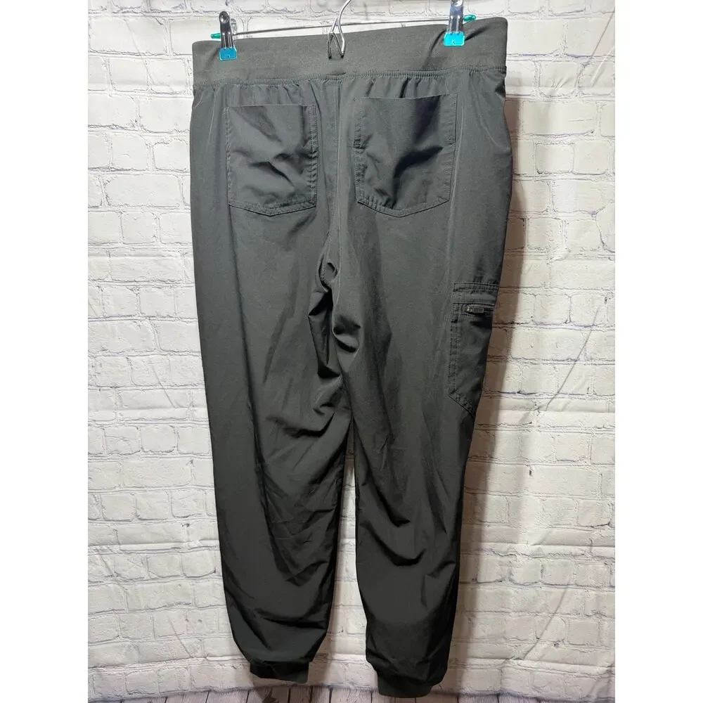 Figs Womens Zamora FreeX Lined Jogger Scrub Pant Black Size M Nurse